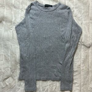 Grey Brandy Melville long sleeve top